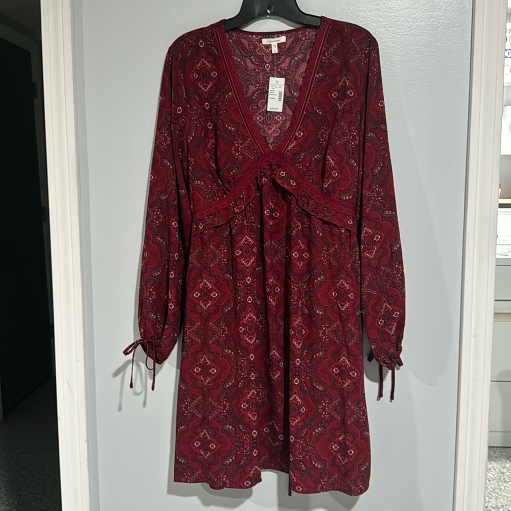Long sleeve mini dress